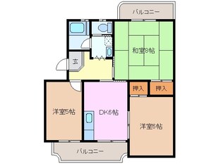 青山ハイツの物件間取画像